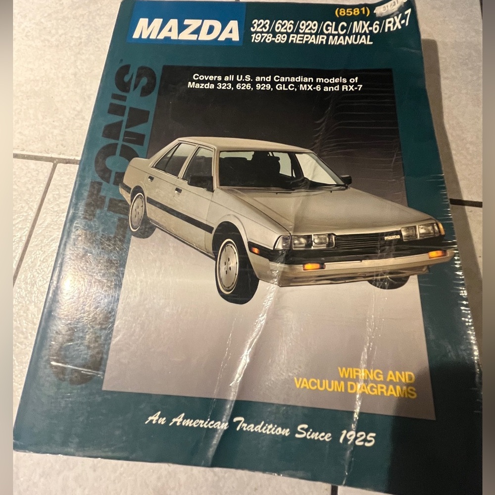 Chilton’s 1978-89 Mazda Repair manual